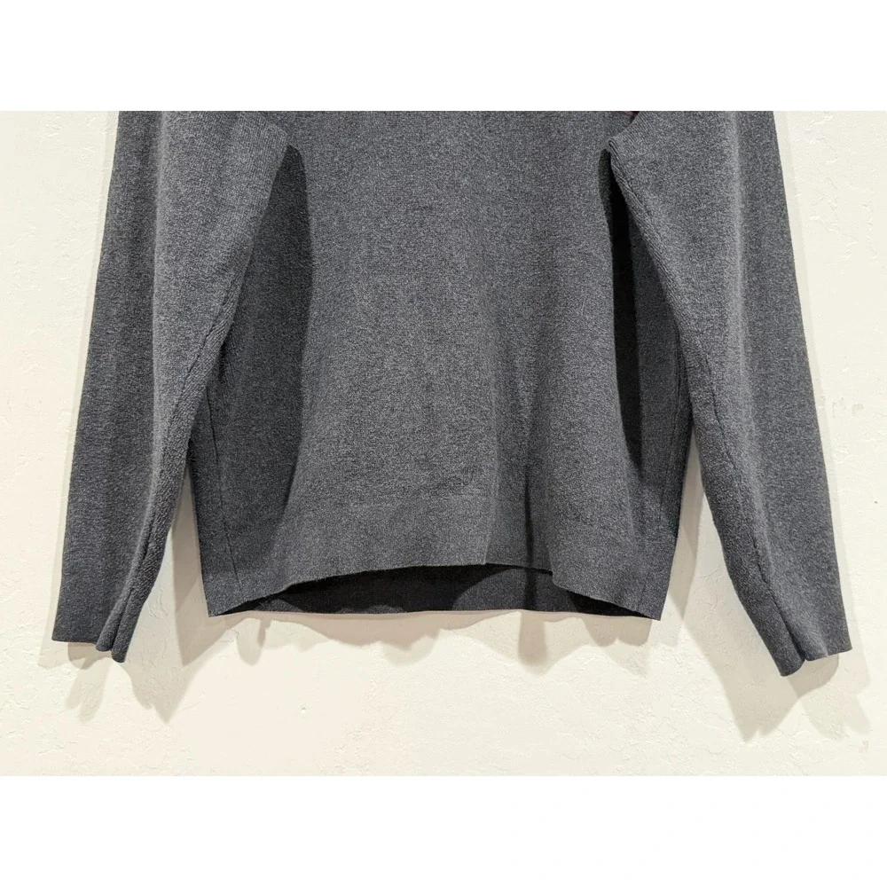 Marine Layer Re-Spun Mens Gray Striped Crewneck Sweater Organic Cotton 14594 S